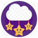 Cloudy Night Weather Partly Cloud Nightfall Icon