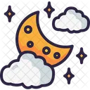 Cloudy Night Climate Forecast Icon