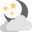 Cloudy Night Cold Icon