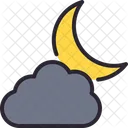 Cloudy Night Cloud Night Icon