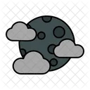Cloudy Night Climate Clouds Icon