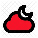 Cloudy Night Cloud Climate Icon