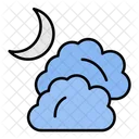 Weather Moon Cloud Icon