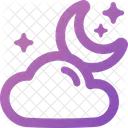 Cloudy Night Cloudy Sky Icon