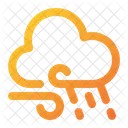 Cloudy Night Rain Moon Icon