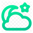 Cloudy Night Night Cloudy Icon