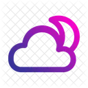 Cloudy Night Bedtime Sleep Icon