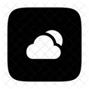 Cloudy Night Bedtime Sleep Icon