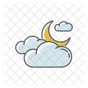 Cloudy night sky  Icon