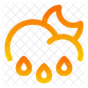 Cloud Half Moon Rain High Icon