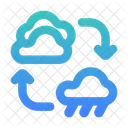 Cloudy Rain Cycle Weather Sky Icon