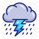 Lightning Rain Lightning Storm Icon