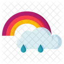 Cloudy rainbow  Icon