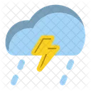 Cloudy Rainy Storm Cloud Weather Icon
