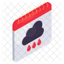 Calendar Cloudy Schedule Daybook Icon