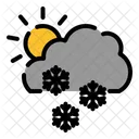 Cloudy Snowy Day  Icon