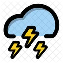 Cloudy Storm Stormy Weather Weather Icon