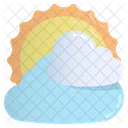 Cloudy sun  Icon