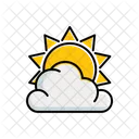 Cloudy Sun Icon