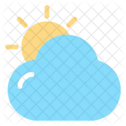 Cloudy Sun  Icon