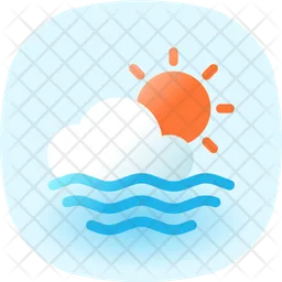 Cloudy Sun  Icon