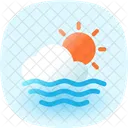 Cloudy Sun Icon