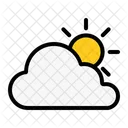 Cloudy sunny  Icon