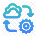 Cloudy Sunny Cycle Weather Sky Icon