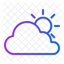 Cloudy sunny  Icon