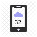 Cloudy Temperature Check  Icon