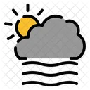 Cloudy Windy Day Weather Forecast Local Weather Icon