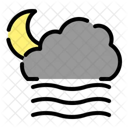 Cloudy Windy Night  Icon