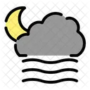 Cloudy Windy Night  Icon