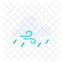 Cloudy Windy Rain Cloudy Windy Cloudy Icon