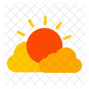 Cloudy With Sun Sunny Partly Cloudy Icon