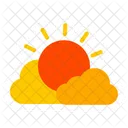 Cloudy With Sun Sunny Partly Cloudy Icon