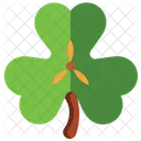 Leaf St Patrick Day Clover Icon