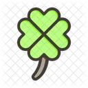 Irish Shamrock Leaf Icon
