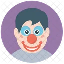 White Clown Whiteface Clown Circus Joker Icon