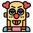 Clown Face Character Icon