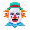 Vecteur De Visage Effrayant Visage De Clown Personnages Malefiques Icône