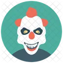 Clown Effrayant Clown A Visage Blanc Clown D Halloween Icône