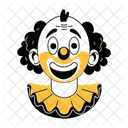 Clown Face Jester Circus Character Icon