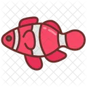 Clown Fish Tropical Sea Life Icon