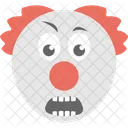 Grimacant Clown Emoji Icône