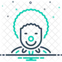 Clown Buffoons Harlequins Icon