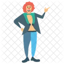 Clown Comic Performer Physical Comedy Icon