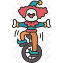 Clown Unicycle Comedian Icon