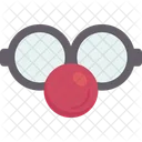 Clown Glasses Nose Icône