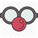 Clown Glasses Nose Icône